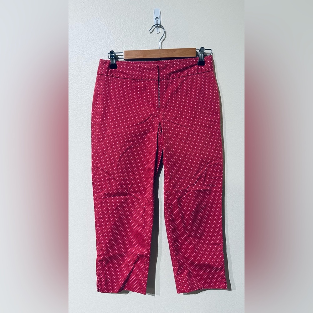 Talbots Cropped Polka Dot Pants